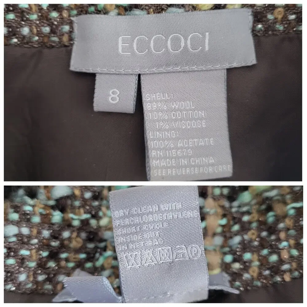 Eccoci tweed blazer